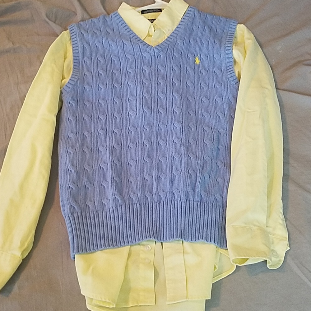 Boys shirt and vest